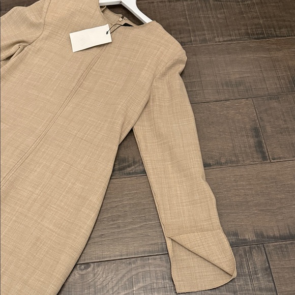 NWT Zara WOOL COLLECTION SRESS SIZE XL Beige Long Sleeve Dress - Picture 7 of 17